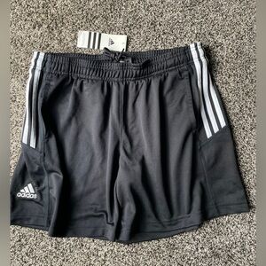 Adidas Climalite Black Shorts with White Accents
